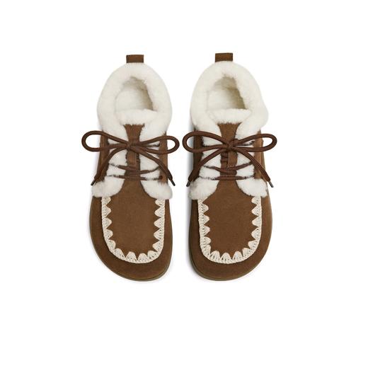 【云粉节】BF楼天美意2025冬季系带圣诞风雪地靴女鞋短筒靴BL931DM5吊牌价899活动价499 商品图0