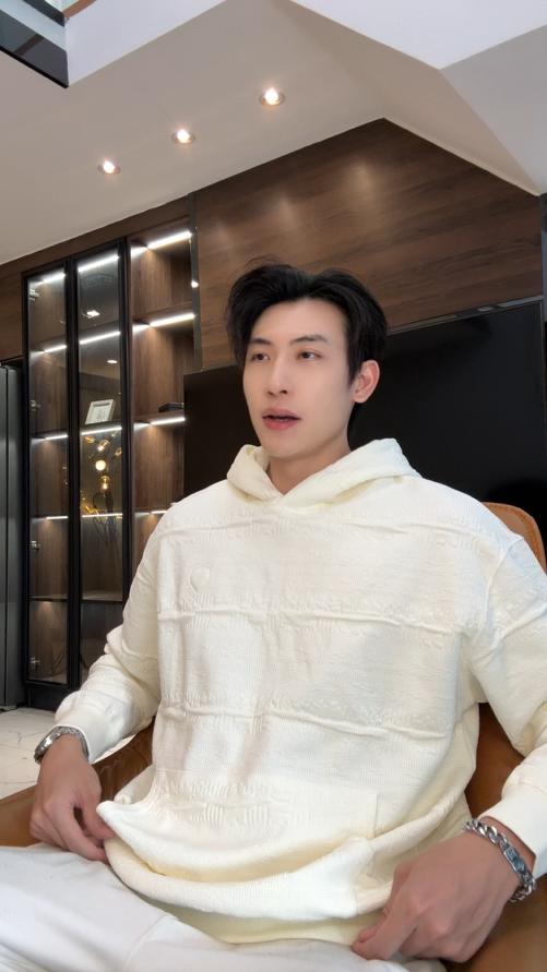 8622SDSA男士秋冬新款痞帅男装韩版潮牌提花连帽卫衣时尚百搭套头卫衣 商品图0