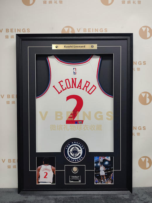 收藏系列 小卡伦纳德 快船队2号 白色球迷版 亲笔签名球衣 商品图1