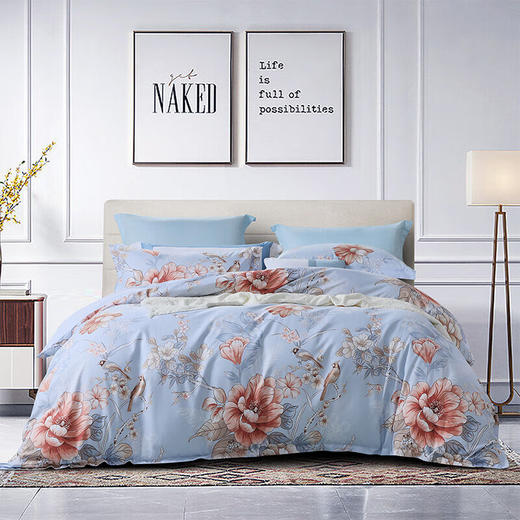 富安娜 磨毛四件套-云锦星晴203*229cm 6916517111266 商品图4