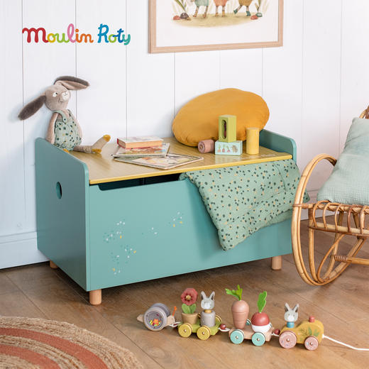 Moulin Roty 蝴蝶 拖拉多功能玩具 适合10月龄+ 三只邦尼兔系列 法国品牌 -678113 商品图3