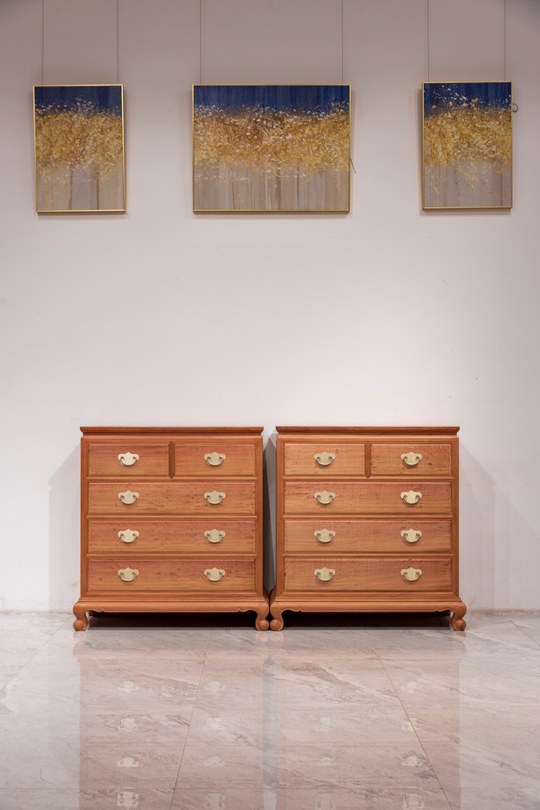 红桥红 | 家具严选  缅甸花梨（大果紫檀）【106 明式素面 五斗柜】