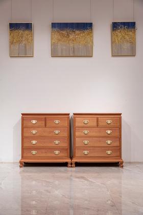 红桥红 | 家具严选  缅甸花梨（大果紫檀）【106 明式素面 五斗柜】