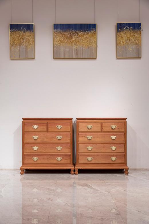 红桥红 | 家具严选  缅甸花梨（大果紫檀）【106 明式素面 五斗柜】 商品图0