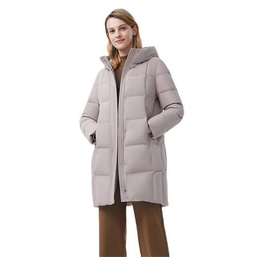 坦博尔 羽绒服女中长款连帽 TBF510756A 商品图1