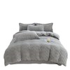彼加曼 6D全消光皮草绒保暖四件套-云灰200*230cm BGM-T2538 商品缩略图0