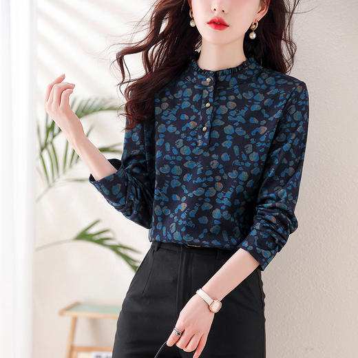 KQL 458H3356时尚减龄休闲气质小衫上衣 商品图1