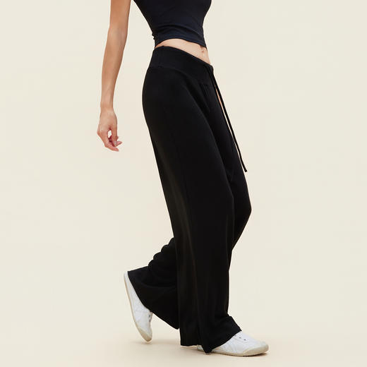 跃牌【禅语梵心】裸感蓄热阔腿运动长裤宽松显瘦垂坠感瑜伽裤CK3371 商品图4