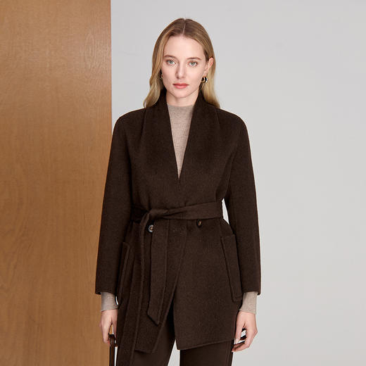 EITIE爱特爱大号贴袋大气实用领部简约设计松弛感保暖大衣8414115 商品图3