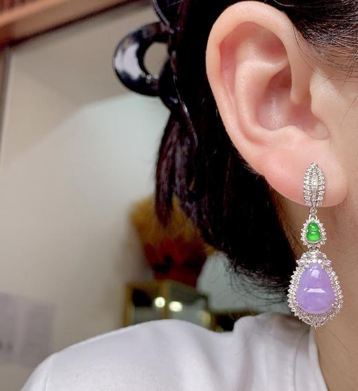 葫芦翡翠耳坠 商品图2