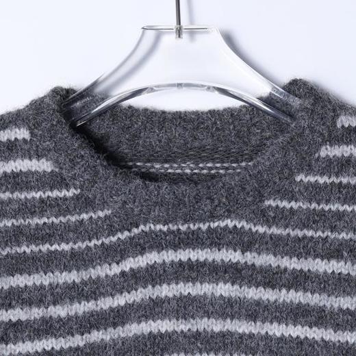 SDSA男士秋冬新款痞帅男装潮牌简约撞色条纹圆领针织衫毛衣百搭 商品图2