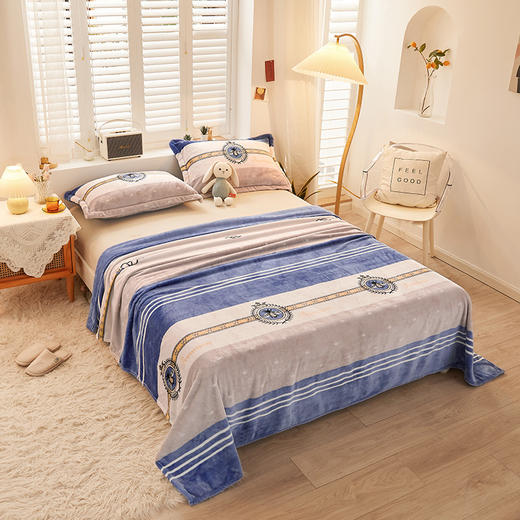 俞兆林 法莱绒印花毛毯2米英伦风尚 YZL-24092 商品图3