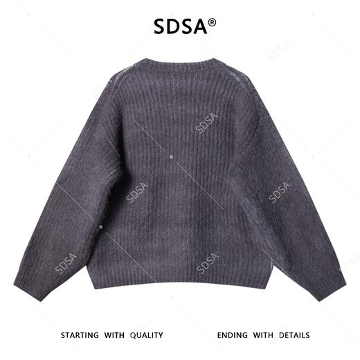 72658SDSA男士秋冬新款痞帅男装极简风净版圆领针织衫毛衣百搭时尚上衣 商品图5