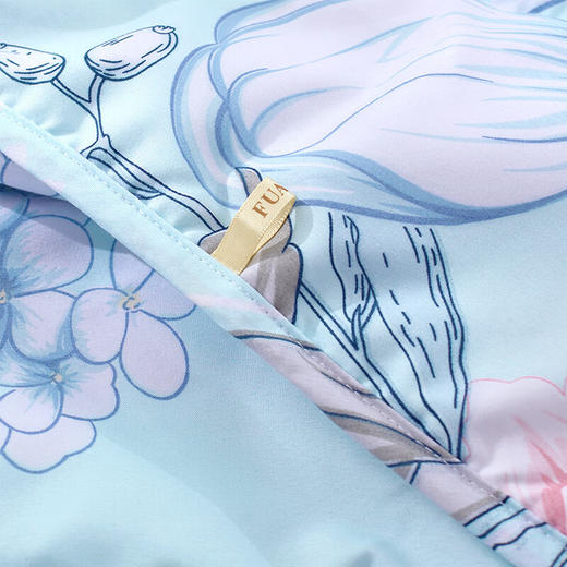 富安娜 流光若梦七孔抗菌夏被/152*210/蓝/250g 6916517654862 商品图4