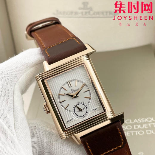 积家翻转系列 双面翻转 两针半 男士机械腕表 Reverso Classic Large Duoface Small Second 男款翻转系列 商品图5