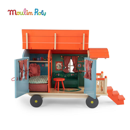 Moulin Roty 木制大篷车 过家家玩具 适合3岁+ 米努奇卡斯系列 法国品牌 -681100 商品图1