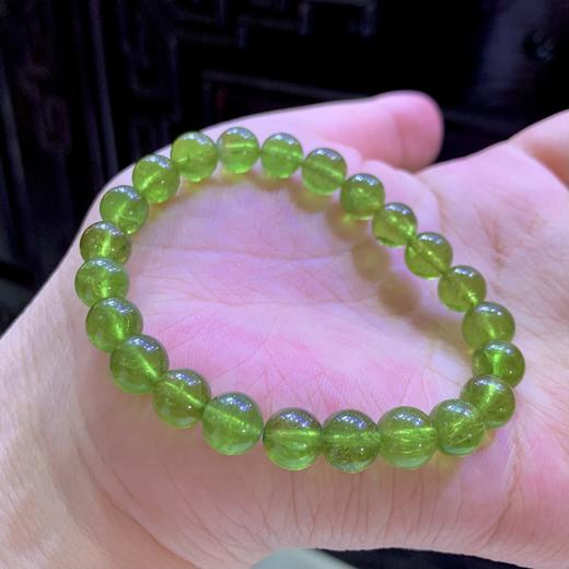 8mm单圈苹果绿碧玺手串 商品图2