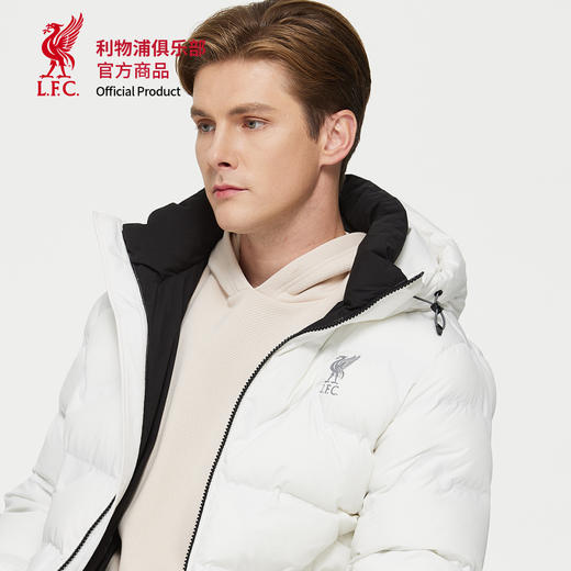【官方正版】利物浦俱乐部 | 秋冬款白色棉服加厚保暖外套 商品图4