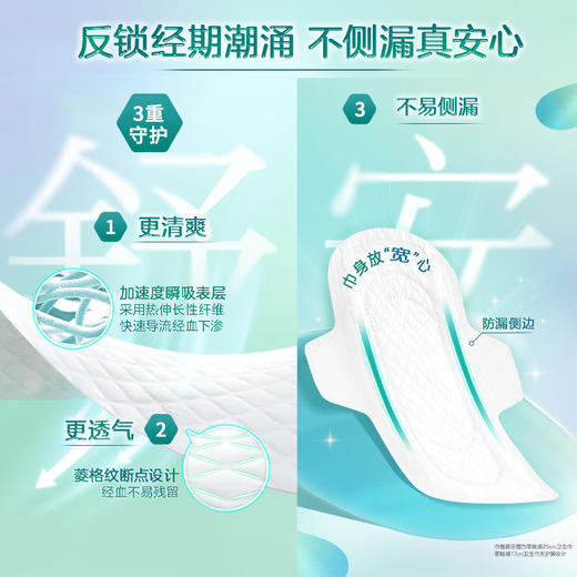 LAURIER乐而雅 花王超瞬吸超长夜用卫生巾35cm8片*3包 LRCSX353B 商品图4