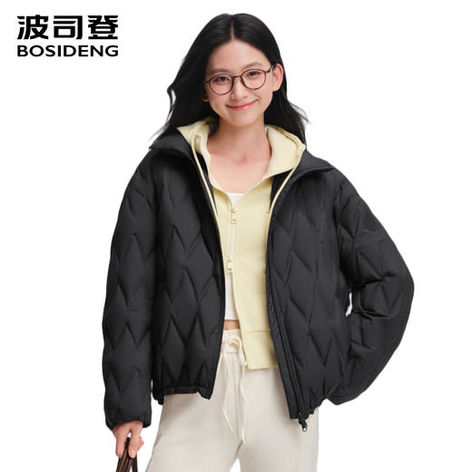 波司登25秋新款羽绒服女轻薄保暖短款外套B250135304 商品图1