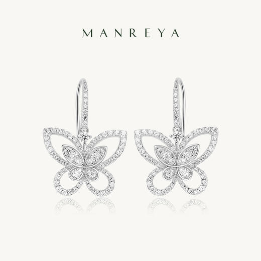 Manreya玛芮雅“蝶舞流光”银镀金戒指、耳环|银镀金 商品图9