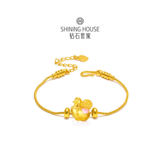 【定价黄金】【现货】钻石世家 福气哒哒系列 足金串珠 马上都有马上有钱马上有囍马上发财马上暴富吊饰【黄金不支持7天无理由退换货】预计3天发货 商品图3