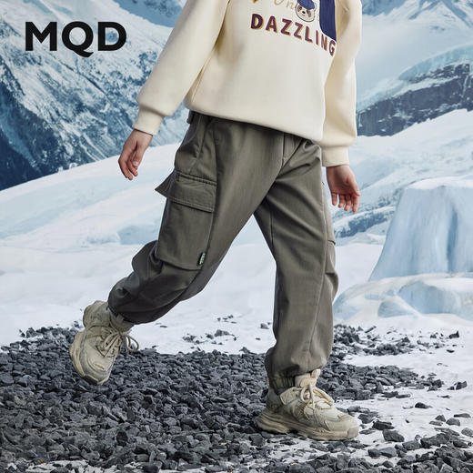【MQD】冬季男大童潮酷学院风保暖百搭休闲裤 商品图1
