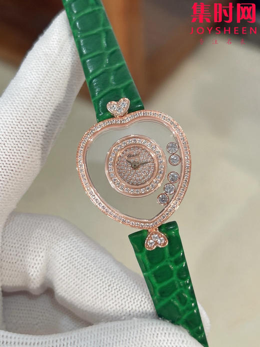 萧邦经典Happy diamonds系列 新款女款爱心心形快乐钻系列 女士腕表 表径26mm 心形钻圈表盘 商品图3