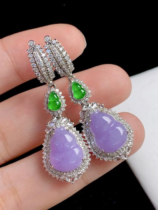 葫芦翡翠耳坠 商品图3