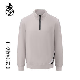 BOW-119A(PROSIMON高尔夫秋季男款蓬松舒适简约风半拉链款套头衫)