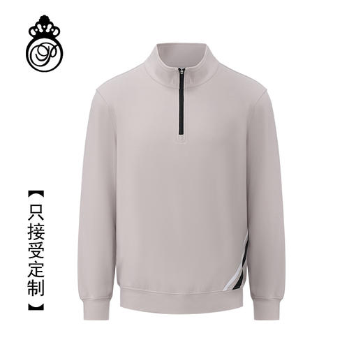 BOW-119A(PROSIMON高尔夫秋季男款蓬松舒适简约风半拉链款套头衫) 商品图0