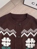 【美拉德复古提花宽松针织开衫外套】周四（10.16）上午10点上架 Dz家秋冬新款 深棕为主色调，融合复古提花与宽松的版型，将文艺复古感与秋日温暖感完美结合！无标发货，10.15日上新！ 商品缩略图8