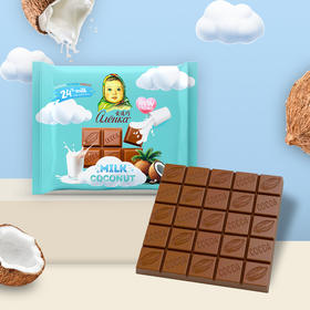 爱莲巧椰子片牛奶巧克力制品70g