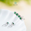D翡翠耳钉-翡翠蛋面耳钉约5mm 商品缩略图0