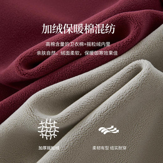 【周末秒杀】熙世界小狗印花加厚摇粒绒卫衣女宽松慵懒风红色上衣2025秋冬新款 商品图3