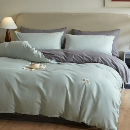 洁丽雅新疆 纯棉四件套-骇绿 JLY-CP681-1 商品图3