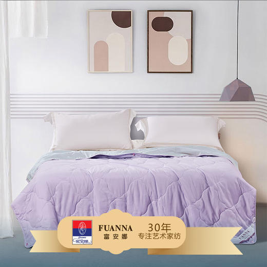 富安娜 素色夏被净柔夏被远山·紫203*229cm 713102666 商品图2