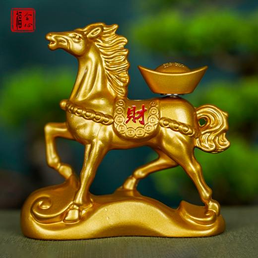 【蓝禧老师推荐】黄铜【马上发财】摆件 商品图1