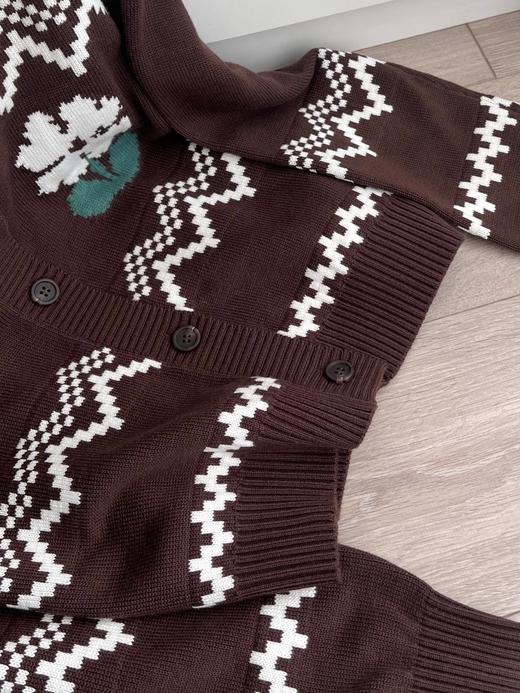 【美拉德复古提花宽松针织开衫外套】周四（10.16）上午10点上架 Dz家秋冬新款 深棕为主色调，融合复古提花与宽松的版型，将文艺复古感与秋日温暖感完美结合！无标发货，10.15日上新！ 商品图12