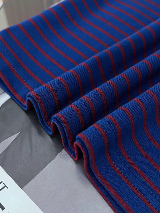 【10月15日 下午16:00 秒杀】秋季 口袋小猫 韩系chic撞色 宽松条纹长袖T恤 商品图11