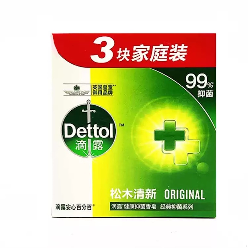 滴露 健康抑菌香皂松木清新115g*3 6974352531687