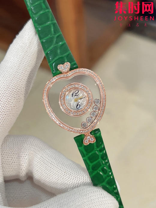 萧邦经典Happy diamonds系列 新款女款爱心心形快乐钻系列 女士腕表 表径26mm 心形钻圈表盘 商品图2