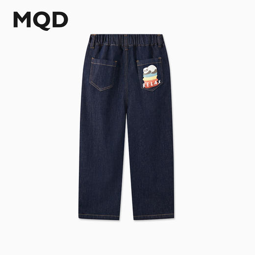 【MQD】男童春季新品中大童学院风百搭休闲牛仔裤 商品图1