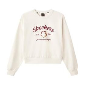 Skechers斯凯奇 女针织套头卫衣 L125W094-01SV