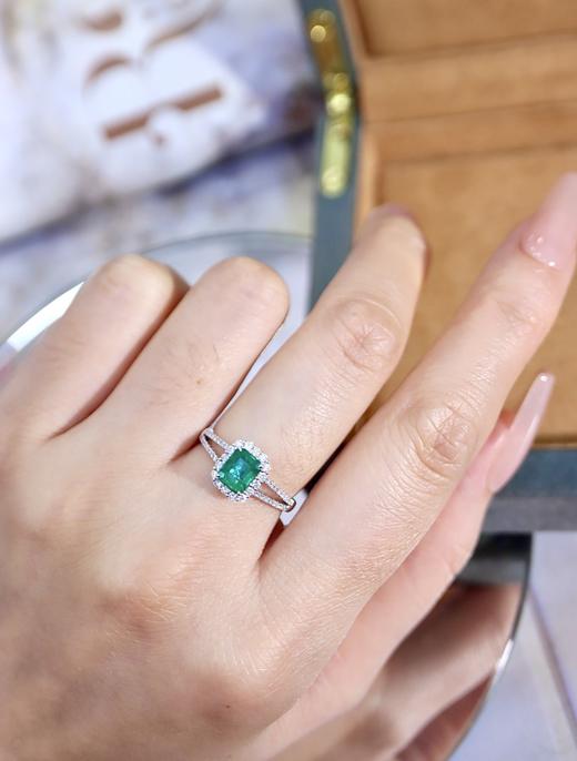 0.81ct刻面祖母绿戒指 商品图7