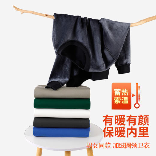 【99/2件 有暖有颜 细腻锁温】TEDDY情侣重磅420G加绒华棉卫衣 商品图2