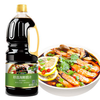 珍选海鲜捞汁冷泡汁1.8L/瓶【0脂肪】添加鱼露捞汁小海鲜料汁凉拌汁 /粮油调味 /调味品 /复合调味汁 商品图8
