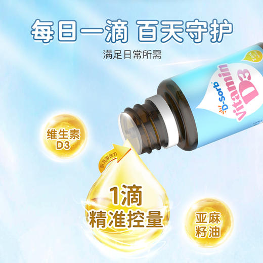 滴适宝（D-Sorb）维生素d3滴剂400IUvd3 加拿大原装进口 液体vd儿童D3滴剂2.8ml 商品图1