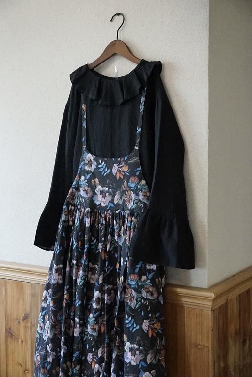 Susuri黑色荷花领衬衫 商品图11