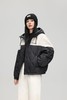 2025新款仿羊羔绒拼接潮流时尚短款连帽羽绒服6125 商品缩略图1